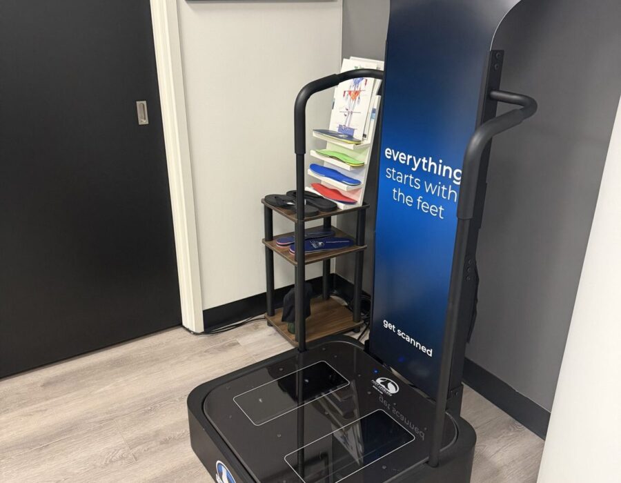 Foot Levelers digital foot scanner in the Hidden Health office